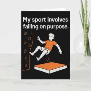 Mijn sport omvat opzettelijk vallen Klimmende Humo Kaart