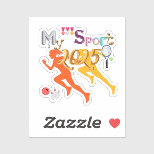Mijn sport sticker (Vel)
