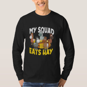 Mijn Squad Eet Hoi voor een paardenvrouw of paarde T-shirt