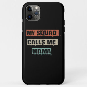 Mijn Squad noemt me mama grappny Workout Gym mama iPhone 11 Pro Max Hoesje