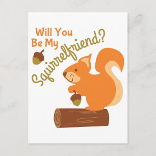 Mijn Squirrel Friend Briefkaart