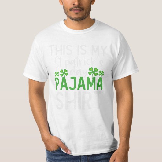 Mijn St Patricks Dag Pyjama T-shirt (Voorkant)