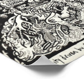 Mijn stad reed door vuur in het zee. poster (Hoek)