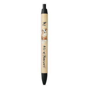 Mijn Stafford Ate Mijn thuiswerk Zwarte Inkt Pen