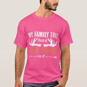Mijn stamboom heeft een hertenkraam in de grappige t-shirt