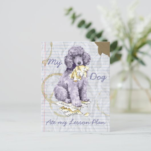 Mijn standaardpodium op mijn lesplan briefkaart (Staand voorkant)