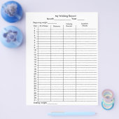 Mijn stappendiagram voor het looprecord flyer (Enkel)