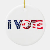 Mijn stembiljetten keramisch ornament (Achterkant)