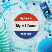 Mijn stemmer bij de verkiezingen papieren bordje (Feest)