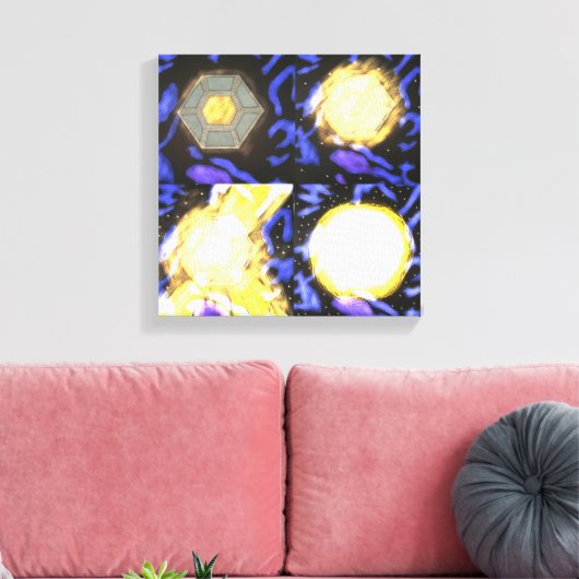 Mijn ster canvas afdruk (Insitu (Woonkamer))