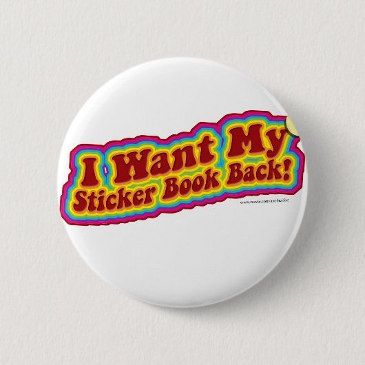 Mijn Stickerbook Ronde Button 5,7 Cm (Voorkant)