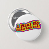Mijn Stickerbook Ronde Button 5,7 Cm (Voorkant /achterkant)