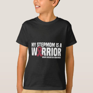 Mijn stiefmoeder is een Warrior Brain Aneurysm Awa T-shirt