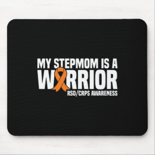 Mijn stiefmoeder is een Warrior Sinaasappel Ribbon Muismat