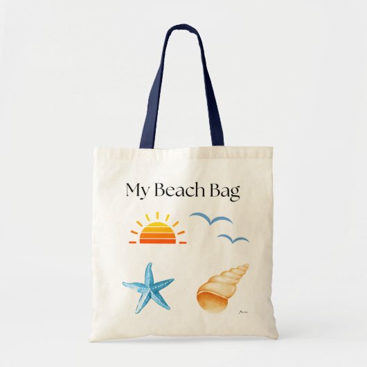 Mijn strandtas tote bag (Voorkant)