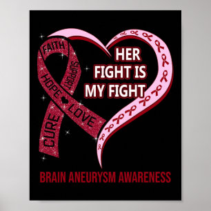 Mijn Strijd Is Mijn Strijd Hersenaneurysma Bewustz Poster