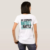Mijn strijd om Stepmama Ovarian Cancer T-shirt (Achterkant volledig)