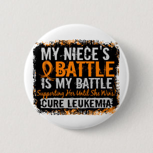 Mijn strijd voor 2 leukemie nicht ronde button 5,7 cm