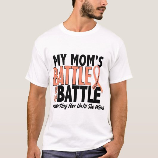 Mijn strijd voor mama baarmoederkanker t-shirt (Voorkant)