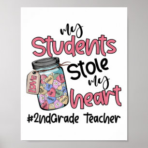 Mijn student stal mijn hart 2e klas leraar Valent Poster