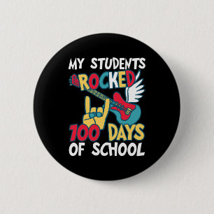Mijn studenten brachten 100 dagen van de school vo ronde button 5,7 cm