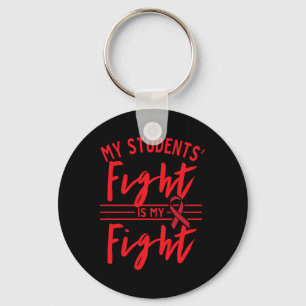Mijn studenten hun strijd is mijn strijd bloedkank sleutelhanger