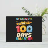 Mijn studenten zijn 100 dagen slimmer leraar kaart (Staand voorkant)