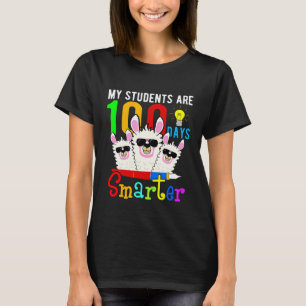 Mijn studenten zijn 100 dagen slimmer Llama 100e d T-shirt