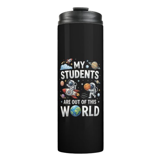 Mijn studenten zijn in deze ruimte wereld thermosbeker (Voorkant)