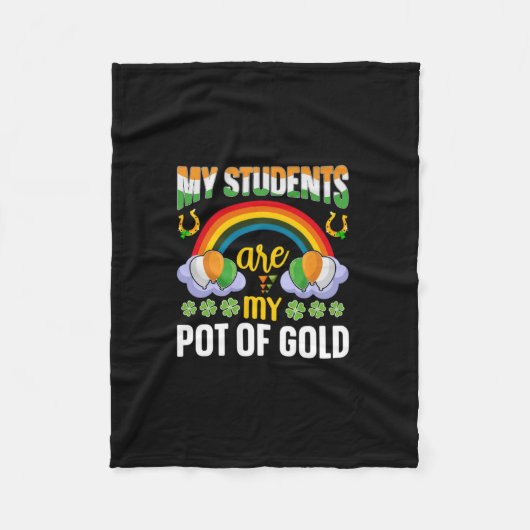 Mijn studenten zijn mijn pot goud (3) fleece deken (Voorkant)