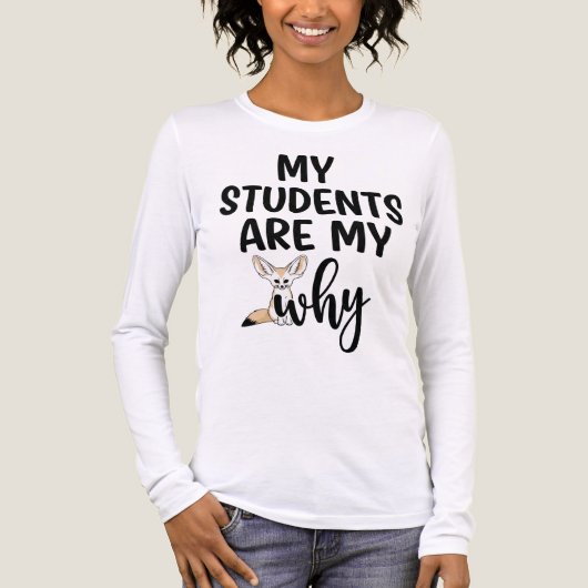 Mijn studenten zijn mijn reden Tri-Blend shirt (Voorkant volledig)