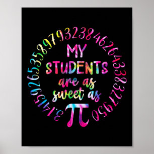 Mijn studenten zijn net zo lief als docent Wiskund Poster