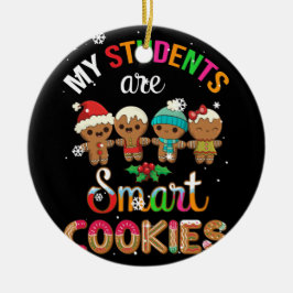 Mijn studenten zijn slimme koekjes kerstleraar keramisch ornament