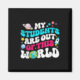 Mijn studenten zijn weg uit deze wereld ruimte ler magneet
