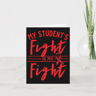 Mijn Student's Strijd Is Mijn Strijd Bloedkanker B Kaart