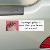 Mijn suikerzweefvliegtuig is knuffel dan je... bumpersticker (Op auto)