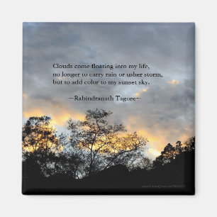 Mijn Sunset Sky/Tagore-offertes Magneet