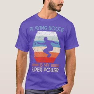 Mijn super Power Retro Boules sportcadeau T-shirt