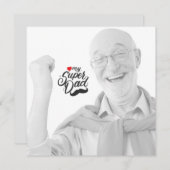 Mijn super vader, vrolijke Vaderdag, papa (Voorkant / Achterkant)