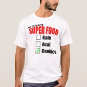 Mijn superfood is koekjes t-shirt (Voorkant)