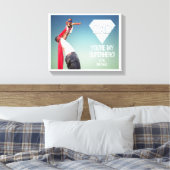 Mijn superheld Vaderdag Canvas foto's Afdruk (Insitu (Slaapkamer))