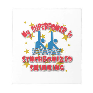 Mijn Superpower is gesynchroniseerd zwemmen Notitieblok
