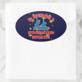 Mijn Superpower is gesynchroniseerd zwemmen Ovale Sticker (Tas)