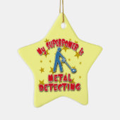 Mijn Superpower is Metal Detection Keramisch Ornament (Rechts)