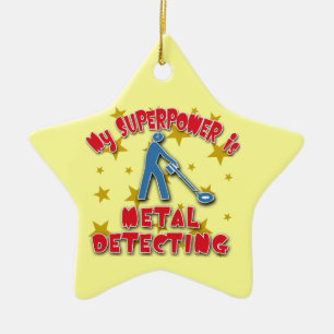 Mijn Superpower is Metal Detection Keramisch Ornament