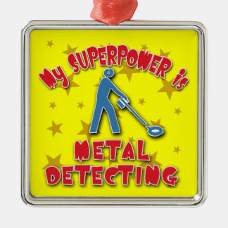 Mijn Superpower is Metal Detection Metalen Ornament