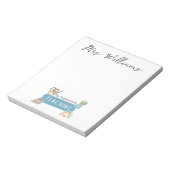 Mijn Superpower & regenboog, rode appel, bloemen Notitieblok (Gedraaid)