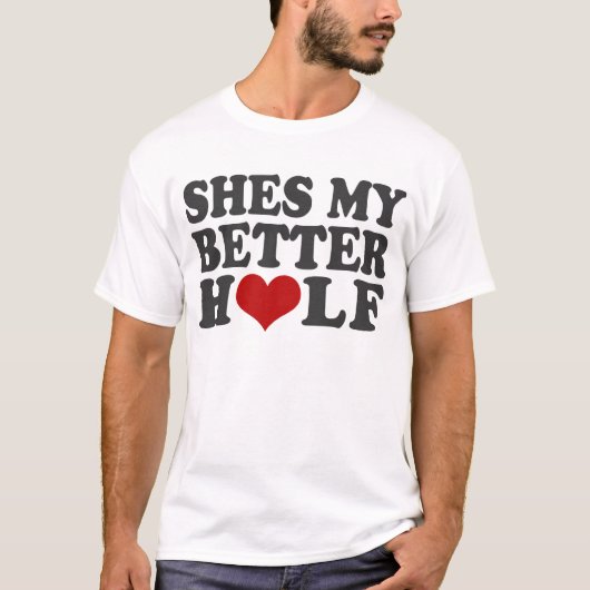 Mijn Sweeter Half T-shirt (Voorkant)