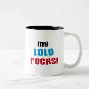 Mijn T-shirts en Giften van Rotsen Lolo Tweekleurige Koffiemok