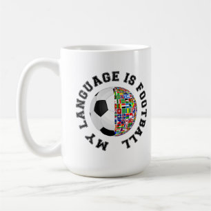 Mijn taal is voetbal koffiemok